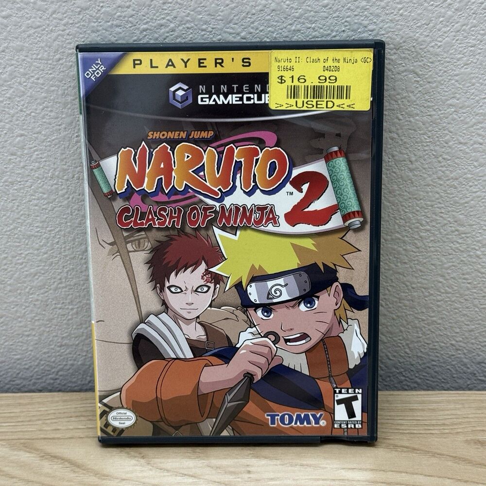 Naruto Clash of Ninja 2 GameCube Game W/ Manual Nintendo Tested Works